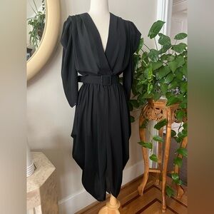 Black Vintage dress with belt